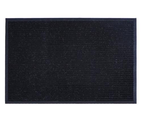 Коврик придверный влаговпитывающий Стандарт 60×90 см, чёрный