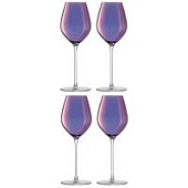Набор бокалов для шампанского LSA International Aurora 285 мл, 4 шт, фиолетовый