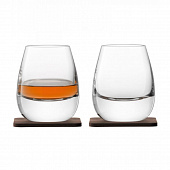 Набор из 2 стаканов Islay Whisky с подставками