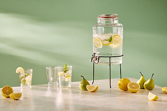 Диспенсер для напитков с подставкой maison jar, 5 л