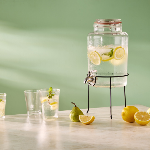 Диспенсер для напитков с подставкой maison jar, 5 л