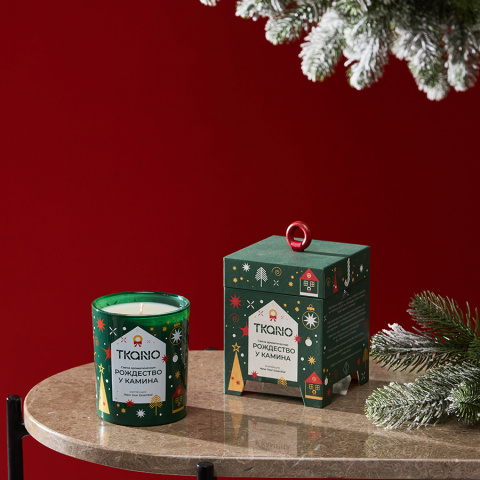Свеча ароматическая Рождество у камина из коллекции new year essential